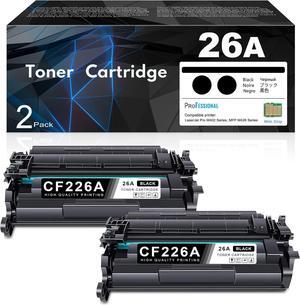 26A CF226A Toner Cartridge 2 Pack (with CHIP) (7,200 Pages in Total) Compatible Replacement  26A CF226A 26X CF226X Pro M402dn M402n M402dw Pro MFP M426fdw M426fdn M426dw Series Printer Ink