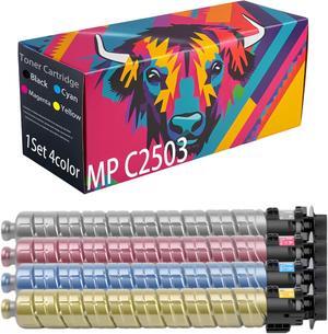Compatible for Ricoh MP C2003 C2004 C2004ex C2503 C2504 C2504ex Printer, MP C2003 Toner Cartridge Replacement for Ricoh MP C2003 841918 841919 841920 841921, High print 15000 pages (C/M/Y/K 1Set)