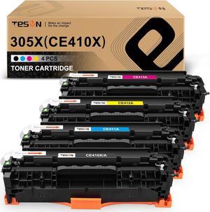 TESEN Remanufactured Toner Cartridge Replacement  305X CE410X 305A CE410A CE411A CE412A CE413A Toner High Yield  Pro 400 MFP M475dn M475dw M451nw M451dn M451dw M375nw Printer