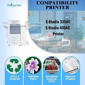 Ennovor 1-Pack TFC330 TFC330U T-FC330U Toner Cartridge T-FC330UK T-FC330U-K Black Replacement for E-Studio 330AC 400AC Printers