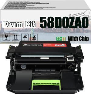 58D0ZA0 Imaging Drum Kit, Compatible for Lexmark MS725 MS821 MS822 MS823 MS825 MS826 MX721 MX722 MX725 MX822 MX826 PrintersHigh Print Volume with Chip 1 pcs