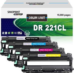 DR221CL DR-221CL DR221 CL Drum Unit Replacement for Brother MFC-9130CW MFC-9330CW HL-3170CDW HL-3180CDW HL-3140CW MFC-9340CDW DCP-9020CDN Printer (4 Packs)