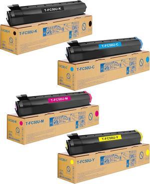 T-FC50 Toner Cartridge Replacement for T-FC50U T-FC50U-Y T-FC50U-M T-FC50U-C T-FC50U-K Toner for e-Studio 2555c 3055c 3555c 4555c 5055c Printer (Black Cyan Magenta Yellow