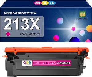 213X Magenta Toner Cartridge(with Chip) W2133X Compatible with HP 213X for Enterprise 5700dn 6700dn 6701dn, MFP 5800 6800, Flow MFP 5800 6800(1Pack-Magenta)