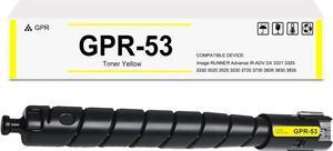 GPR-53 Yellow Toner Cartridge Replacement for Canon GPR53 Toner Cartridge for Image Runner Advance iR-ADV DX 3321 3325 3330 3520 3525 3530 3725 3730 3826 3830 3835 Printer