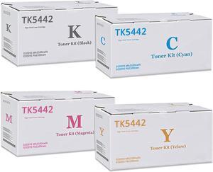 TK-5442 TK5442 Toner Cartridge Compatible for Kyocera TK-5442 for ECOSYS MA2100cwfx PA2100cwx Model Laser Printer (Black/Cyan/Magenta/Yellow,4-Pack)