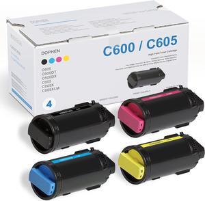 VersaLink C600/C605 High Capacity Toner Cartridge (4 Pack, 1BK/1C/1M/1Y) - 106R03903 106R03900 106R03901 106R03902 Toner Replacement for Xerox VersaLink C600 C600DT C605 C605X Printer