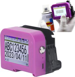 Handheld Inkjet Printer Gun, Detachable Portable Mini Smart Inkjet Coding Machine for Production Date QR Code 100 to 240V (US Plug)