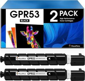 GPR-53 GPR53 GPR 53 Black Toner Cartridge Compatible for Canon imageRUNNER Advance iR-ADV C3020 C3320 C3320F C3320L C3325 C3330 C3520 C3520i C3525 C3525i C3530 C3530i Printer (2-Pack)