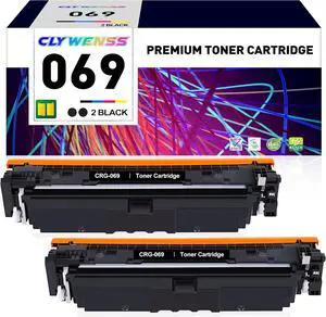 069 Black Toner Cartridge Replacement for Canon 069 CRG069 CRG-069 for ImageCLASS MF753Cdw MF751Cdw LBP674Cdw Printer (2-Pack)