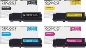 VersaLink C400 C405 Toner Set (4-Pack BK/C/M/Y) Replacement for Xerox 106R03500 106R03501 106R03502 106R03503 Toner for VersaLink C405 C400 C400D C400DN C405 C405DN C405N Printer