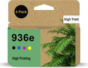 4 Pack 936e 936XL 936 XL High Yield Ink Cartridge Use for OfficeJet 9122e OfficeJet Pro 9110b 9125e 9128e 9130b 9135e OfficeJet Pro Wide Format 9730e Printers (4S6V6LN 4S6V3LN 4S6V4LN 4S6V5LN)