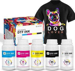 Polytech DTF Ink 6x250ML, Premium DTF Ink for DTF Transfer Film, Vibrant Color, Compatible with DTF Printer EPSON et 8550, XP15000, High Accuracy & Printability