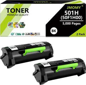 Ennovor 501H 50F1H00 Toner Cartridge Compatible for Lexmark 501H 501X for MS610 MS610dn MS310 MS310dn MS410 MS410dn MS415 MS415dn MS510 MS510dn Printer(5,000 Pages, 2 Pack)
