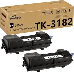 TK-3182 TK3182 Toner Cartridge Compatible for kyocera TK-3182 for ECOSYS M3655idn ECOSYS P3055dn Printer(21,500 Pages,2-Pack)