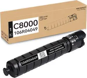 Versalink C8000 High Yield Black Toner Cartridge Replacement for Xerox 106R04049 Toner Cartridge Versalink C8000 C8000DT C8000DTM Color Printer (21,900 Pages)