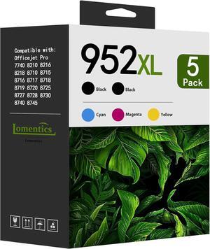 952XL High-Yield Ink Cartridges (5-Pack, 2Black/1Cyan/1Magenta/1Yellow) Compatible 952 952XL Ink Replacement  952XL OfficeJet Pro 7740 8210 8216 8218 8710 8715 8716 8717 8719 8720 8725 Printer
