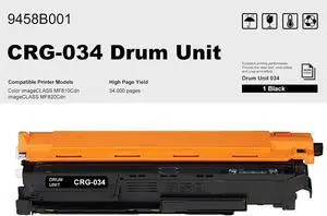 Drum Cartridge 034 Black (9458B001), Replacement for Canon CRG-034 Drum Unit for Canon Color imageCLASS MF810Cdn imageCLASS MF820Cdn Laser Printer