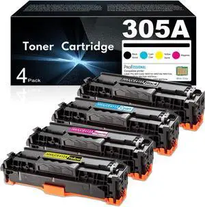 305A Toner Cartridges Set 4 Pack-Black Cyan Yellow Magenta Replacement for HP Laser Pro 400 Color M451dw M451dn M451nw MFP M475dw M475dn M375nw Pro 300 M375nw |CE410A CE411A CE412A CE413A