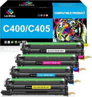 LeciRoba C400 C405 108R01121 High Yield Drum Unit Replacement for Xerox Phaser 6600 6600DN 6600N VersaLink C400 C400DN C400N C405 C405DN WorkCentre 6655 6605DN 6605N Printer (4-Pack, B/C/M/Y)