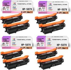 Compatible Toner Cartridge Replacement  507X High Yield Works with HP Laserjet Enterprise 500 Color M551dn M551n M551xh Printers (Black, Cyan, Magenta, Yellow, 8 Pack)