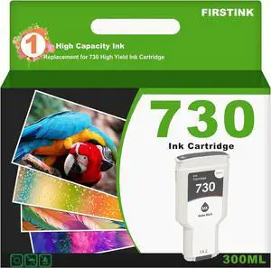 730 300Ml Matte Black Large Capacity Ink Cartridge Remanufactured P2V71A Ink for T1600 T1700 MFP T2600 Printer Series