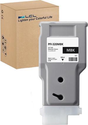 LCL Compatible PFI-320 PFI-320MBK Matte High Yield 300-ml Ink Cartridge (2889C001AA) Replacement for Canon PFI-320MBK imagePROGRAF GP-200 GP-300 TM-200 TM-205 TM-300 TM-305 Series Printers(1-Pack)
