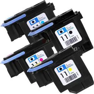 Ademon Replacement Parts for Printer 11 Printhead for C4810A C4811A C4812A C4813A Print Head for 1000 1100 1200 2200 2280 2300 2600 2800(Magenta |Yellow |Cyan |Black)