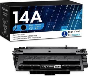 CF214A 14A Black Toner Cartridge High Yield with CHIP 1-Pack Replacement  14A Toner for Laser Enterprise M712 Series, MFP M725 Series Printer