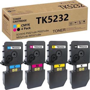 TK5232 TK-5232 Toner Cartridge Compatible for Kyocera TK-5232K TK-5232C TK-5232M TK-5232Y for 1T02R90US0 1T02R9CUS0 1T02R9BUS0 1T02R9AUS0 for ECOSYS P5021cdn P5021cdw M5521cdn M5521cdw