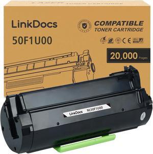 501U 50F1U00 Ultra High Yield Toner Cartridge Replacement for Lexmark 50F1U00 501U Work for Lexmark MS510 MS610 Laser Printer 20000 Pages 1 Pack