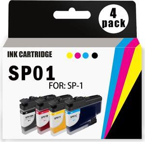 High Capacity SP1 SP-1 SP01 Ink Cartridges Replacement for SP-1 Sublimation Printer Ink.4-Pack SP01BKS SP01CS SP01MS SP01YS