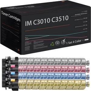 High Yield 842550 842551 842552 842553 Toner Cartridges, Compatible with Ricoh IM C3010 C3510 Printer - Estimated Yield 41000 Pages (1 Set 4 Color)
