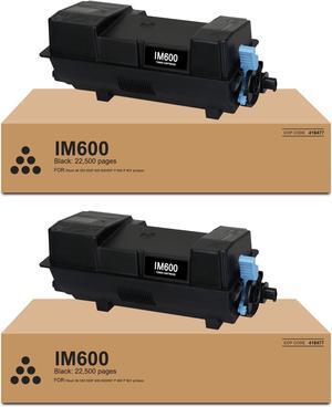 IM550 IM600 High Yield Black Toner Cartridge 2 Pack, 418477 Compatible with Ricoh IM 550 550F 600 600SRF P 800 P 801 Printer | 25,500 Pages