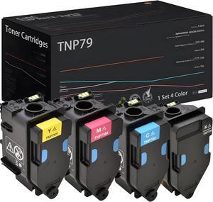 TNP79 TNP79K TNP79C TNP79M TNP79Y Toner Cartridge Compatible for Konica Minolta AAJW130 AAJW430 AAJW330 AAJW230 for bizhub C3350i C4050i Printers - High Yield 15000 Pages (1 Set 4 Color)