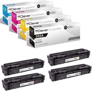 CS Compatible Toner Cartridge Replacement  202A CF500A Black CF501A Cyan CF503A Magenta CF502A Yellow Pro MFP M281fdw M254dw M281dw M254dn M254nw M281fdn M281cdw M280nw M281 4 Color Set