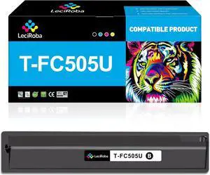 LeciRoba T-FC505U Black Compatible Toner Cartridges Replacement for Toshiba T-FC505U-K T-FC505U-C T-FC505U-M T-FC505U-Y for Toshiba e-Studio 2505AC 3005AC 3505AC 4505AC 5005AC Printer Ink (1-Pack)