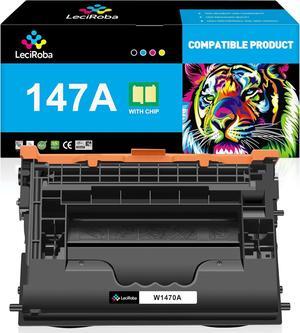 LeciRoba 10500-Page 147A Black Toner Cartridge 1-Pack Replacement  147A W1470A  Laserjet Enterprise M611 M612 MFP M634 M635 M636 Series Printer (1-Pack)