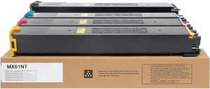 MX61NT MX-61NT Toner Cartridge Compatible MX-61NT-BA MX-61NT-CA MX-61NT-MA MX-61NT-YA Toner Cartridge Replacement for Sharp MX-2651 MX-3051 MX-3061 MX-3071 MX-3551 MX-3561 MX-3571 MX-4051 MX-4061