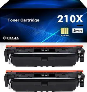 210X Black Toner Cartridges 2-Pack: 210A Compatible Replacement  210X Toner Cartridges Work  Color MFP 4301fdw 4301fdn Pro 4201dw 4201dn Series Printer 210 W2100X W2100A High Yield Ink