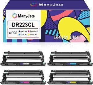 DR223CL Compatible Drum Unit Replacement for Brother DR 223CL Use for MFC-L3710CW MFC-L3750CDW MFC-L3770CDW HL-L3270CDW HL-L3230CDW HL-L3210CW Printer (Black Cyan Magenta Yellow,Drum,4-Pack)