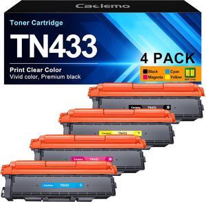TN433 TN-433 MFC-L8900CDW Toner Cartridge 4 Pack for Brother TN 433 TN436 TN431 Brother TN433 Toner Cartridge Set Compatible for MFC-L8900CDW HL-L8360CDW HL-L8260CDW MFC-L8610CDW HL-L8360CDWT Printer