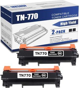 TN770 TN-770 2 Pack Compatible TN770 Super High Yield Black Toner Cartridge Replacement for Brother TN-770 DCP-L2550DW MFC-L2710DW HL-L2350DW HL-L2370DW HL-L2390DW Printer Toner.