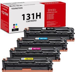 131H 131 Toner Cartridge 4 Pack High-Yield (BK/C/M/Y) Compatible 131 Toner Cartridge Replacement for Canon MF8280cw Toner Cartridges Color imageCLASS MF8280Cw MF624Cw MF628Cw LBP7110Cw Printer