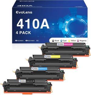 410A Toner Cartridge Compatible for 410A 410X CF410A CF411A CF412A CF413A Replacement  Color Laser Pro M452dn M452nw MFP M477fdw M377dw Printer (Black Cyan Yellow Magenta, 4-Pack)