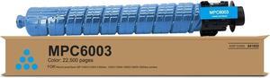 MP C6003 High Yield Cyan Toner Cartridge 1 Pack, 841852 Compatible with Ricoh Aficio/Lanier/Savin MP C4503 C4504 C4504ex C5503 C5504 C6003 C6004 C6004ex Printer( 22,500 Pages)