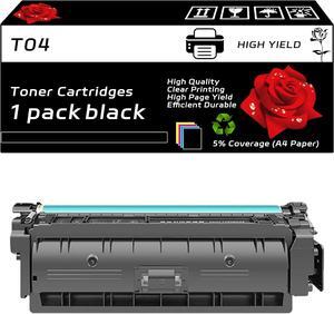 T04 Toner Cartridges Compatible with Canon imageRUNNER ADVANCE DX C477iF C477iFZ C478iF C478iFZ C568iF C568iFZ Printers, High Yield 12000 Pages, Vibrant Colors (Black)