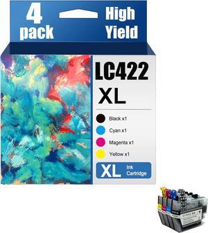 LC422XL Ink Cartridges Compatible for Brother MFC-J5340DW MFC-J5345DW MFC-J5740ODW MFC-J6540DW MFC-J6940DW Printer Higher Yield Replacement Cartridge Refill,Combination Package ×4