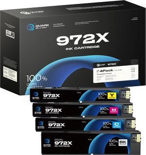 972X Ink Cartridges High Yield Replacement for HP 972X 972A 972 Compatible with HP PageWide Pro 477dw 477dn 577dw 577z 452dn 452dw 552dw P55250dw P57750dw Printers (4 Pack,Black/Cyan/Magenta/Yellow)