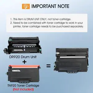 DR-920 DR920 Drum Unit Black 2 Pack Compatible Replacement for Brother DR920 DR 920 DR-920 for HL-L5210DN L5210DW L5215DW L6210DW L6217DW L6310DW L6415DW MFC-L5710DN L5710DW L5715DW L5915DW Printer